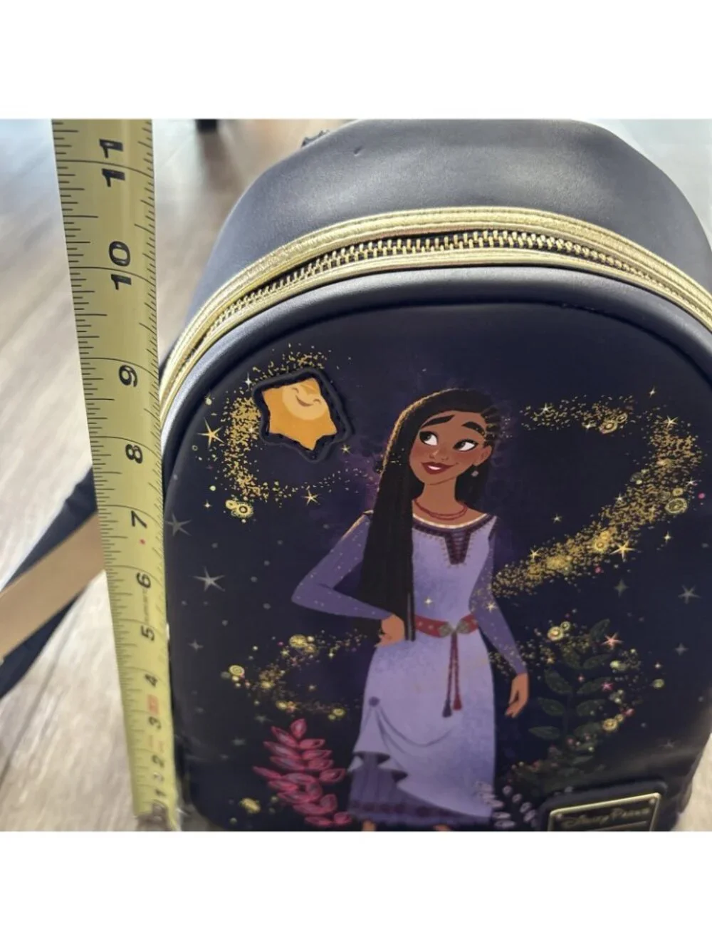 Disney Parks Wish Asha Loungefly Mini Backpack Navy Blue GOLD